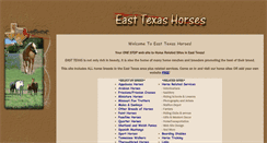 Desktop Screenshot of easttexashorses.com