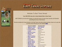 Tablet Screenshot of easttexashorses.com
